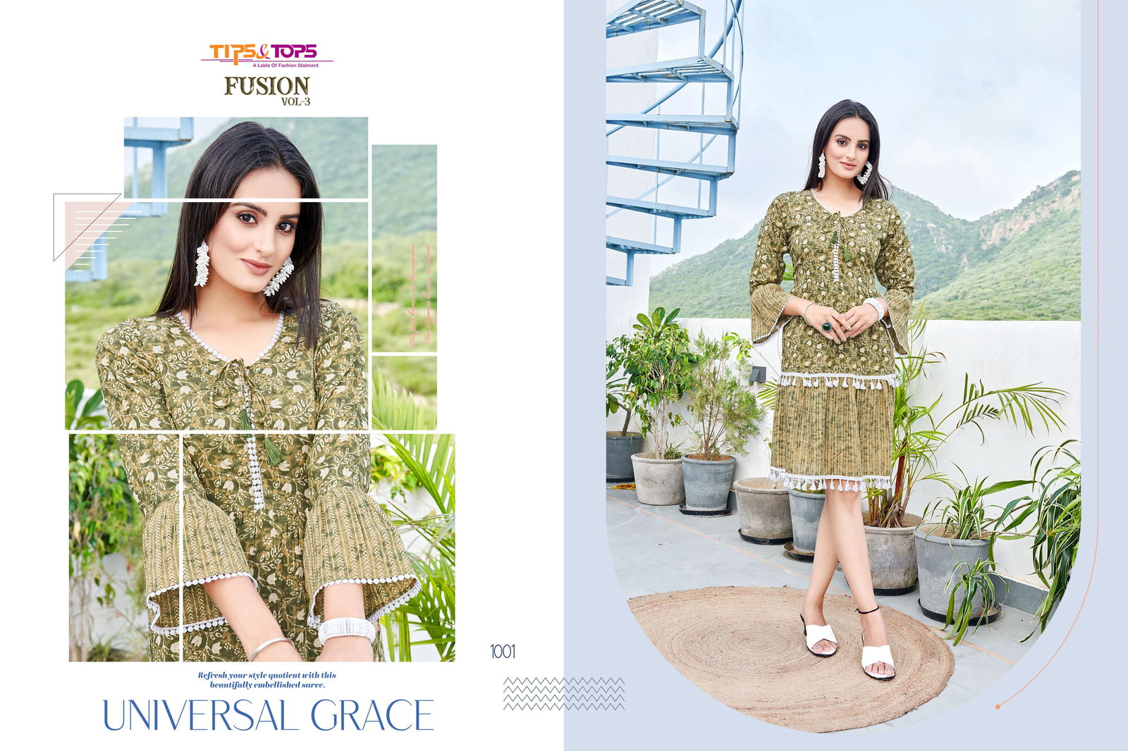 Tips And Tops Fusion Vol 3 Short Designer Kurtis Catalog
